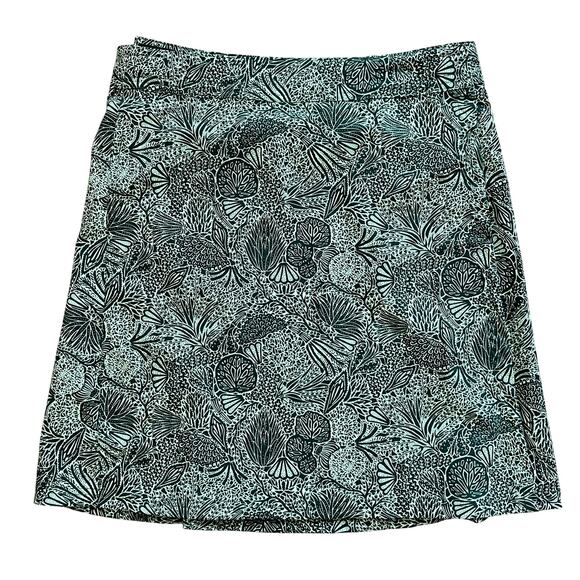 Ripskirt Hawaii Wrap Skirt Green Sea Life Length 2 EUC Small Adjustable - Picture 1 of 4